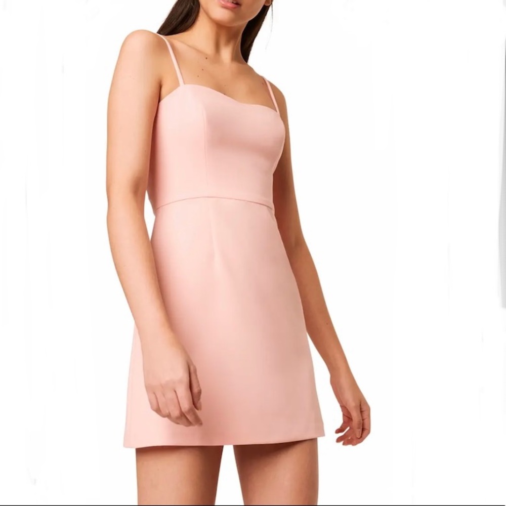 French Connection | Pale Pink Whisper Light Sweetheart Mini Dress
